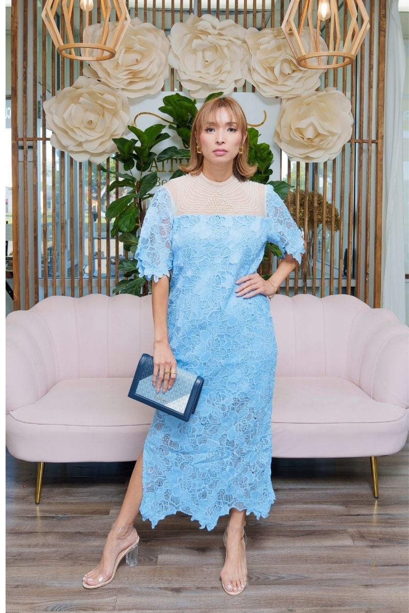 Blue Charm Lace Dress