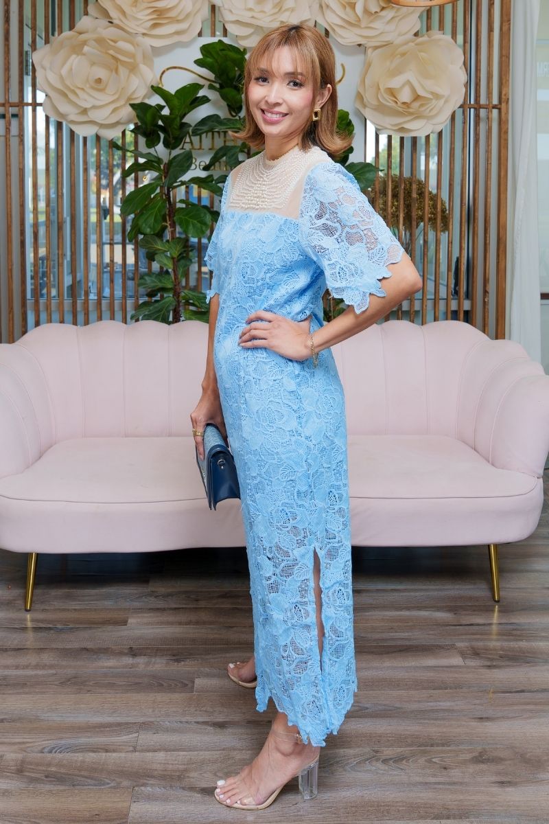 Blue Charm Lace Dress