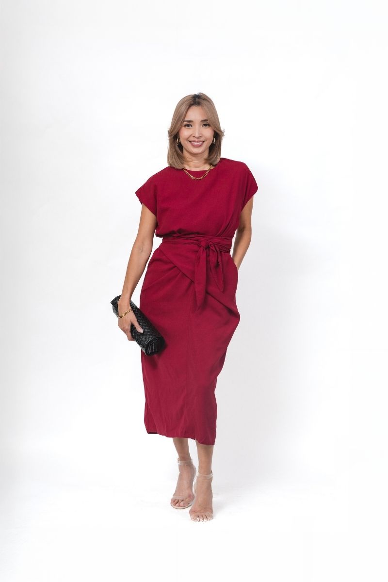 Wrap Cardinal Dress
