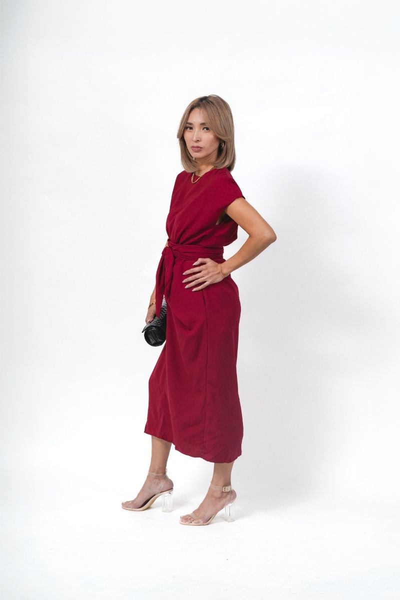 Wrap Cardinal Dress