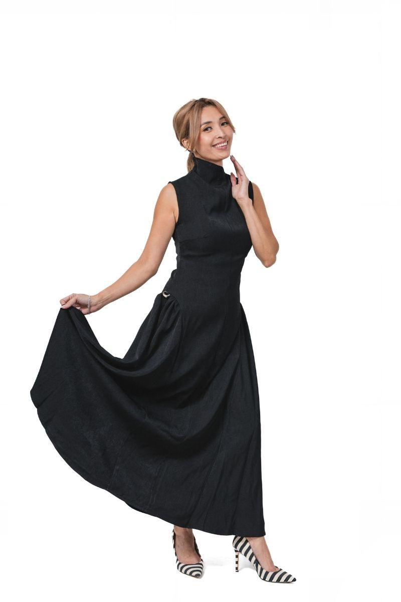 Noir Silhouette Dress