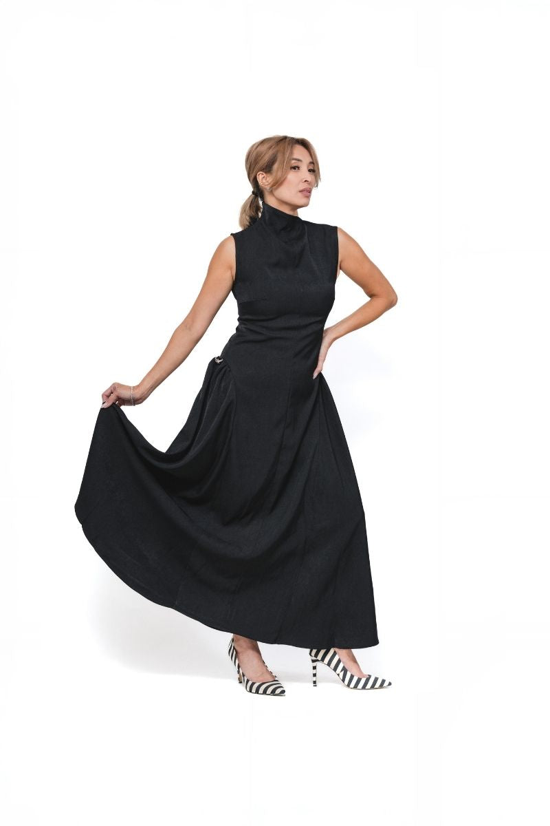 Noir Silhouette Dress