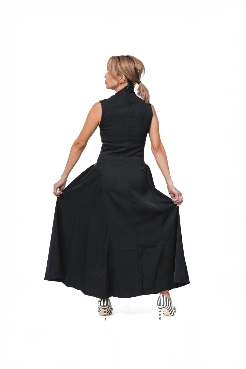 Noir Silhouette Dress